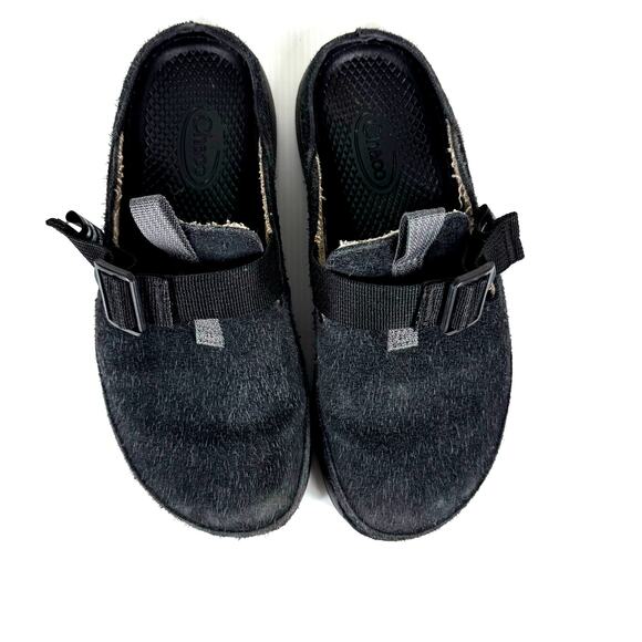 CHACO Black Suede Paonia Clog Men's 7/Women's 9 Casual Gorpcore Outdoor Granola - Picture 4 of 10